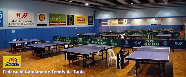 sala federació catalana de tennis taula Reina Elisenda